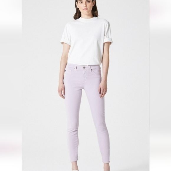 AG Adriano Goldschmied The Legging Ankle Super Skinny Stretch Denim 27R Lilac - Picture 3 of 16